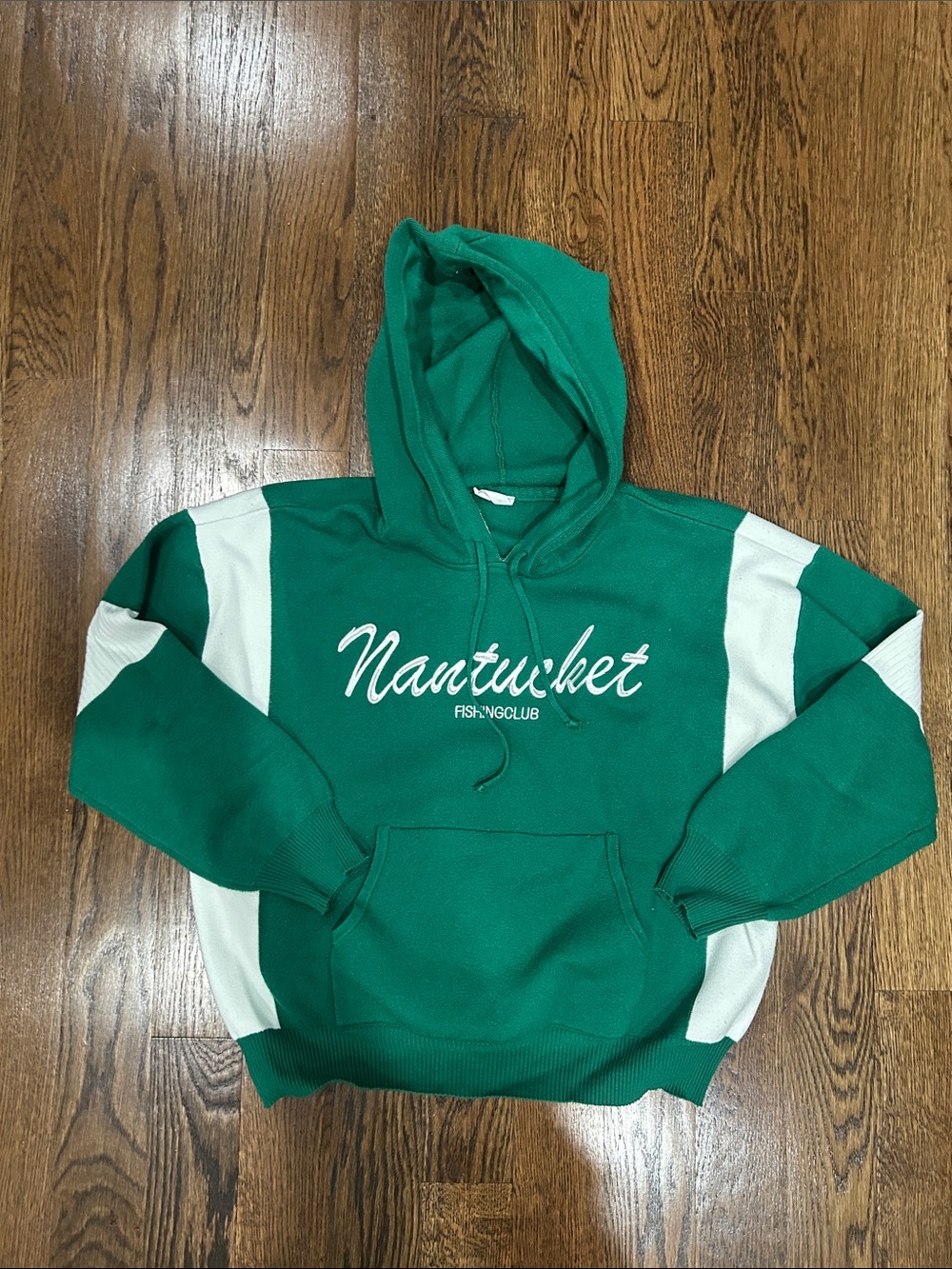 Daily Practice by Anthropologie oversized Green Hooded Sweatshirt